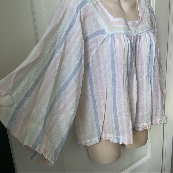 🌸3 for $30 GAP White Linen top women Summer Blouse - Picture 9 of 16